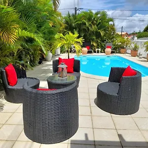 Coquet F2 Climatise Avec Piscine Au Lamentin Appartement